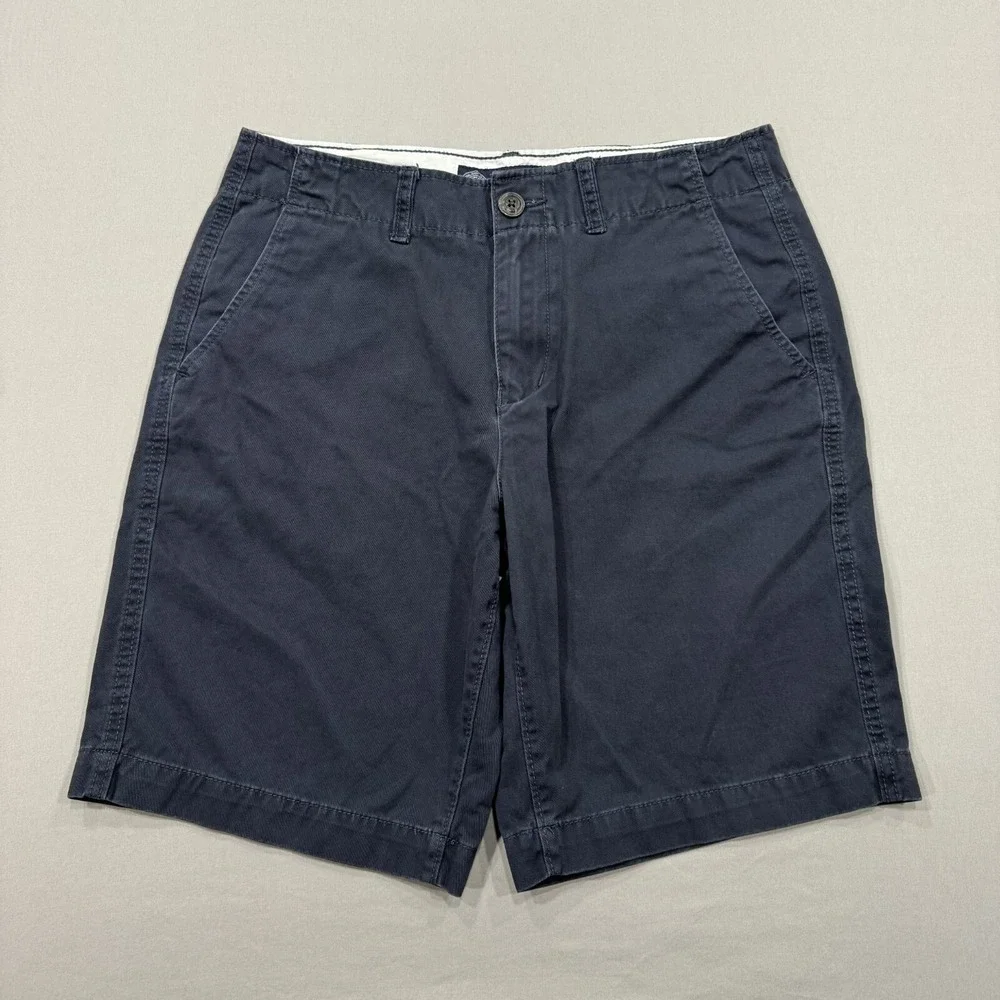 American Eagle Shorts Mens 30 Blue Chino Classic Casual Preppy Pockets City Logo